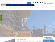 Tablet Screenshot of landeeflange.com